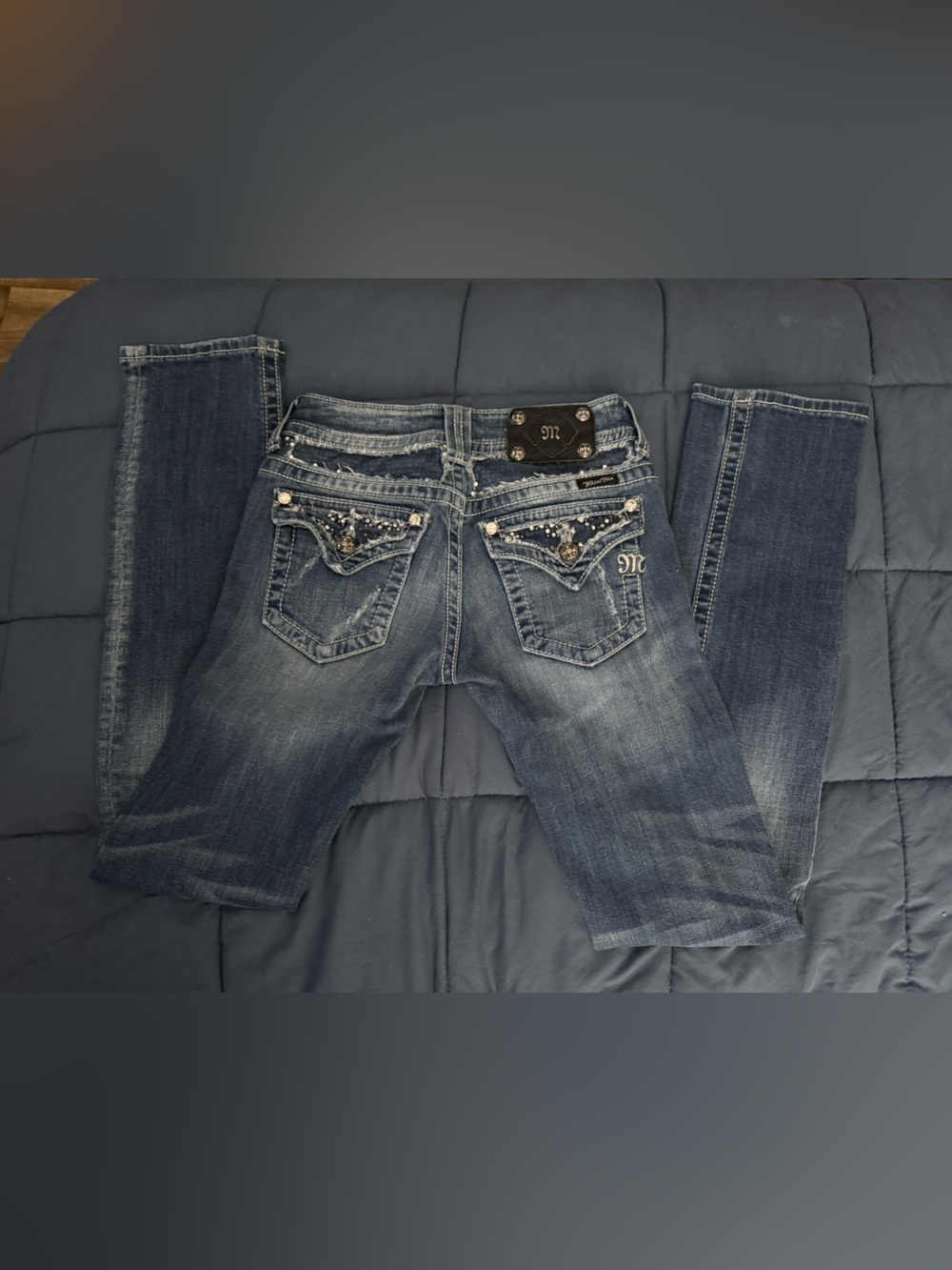 Miss Me Distressed Medium Wash Jeans - Picture 2 of 15